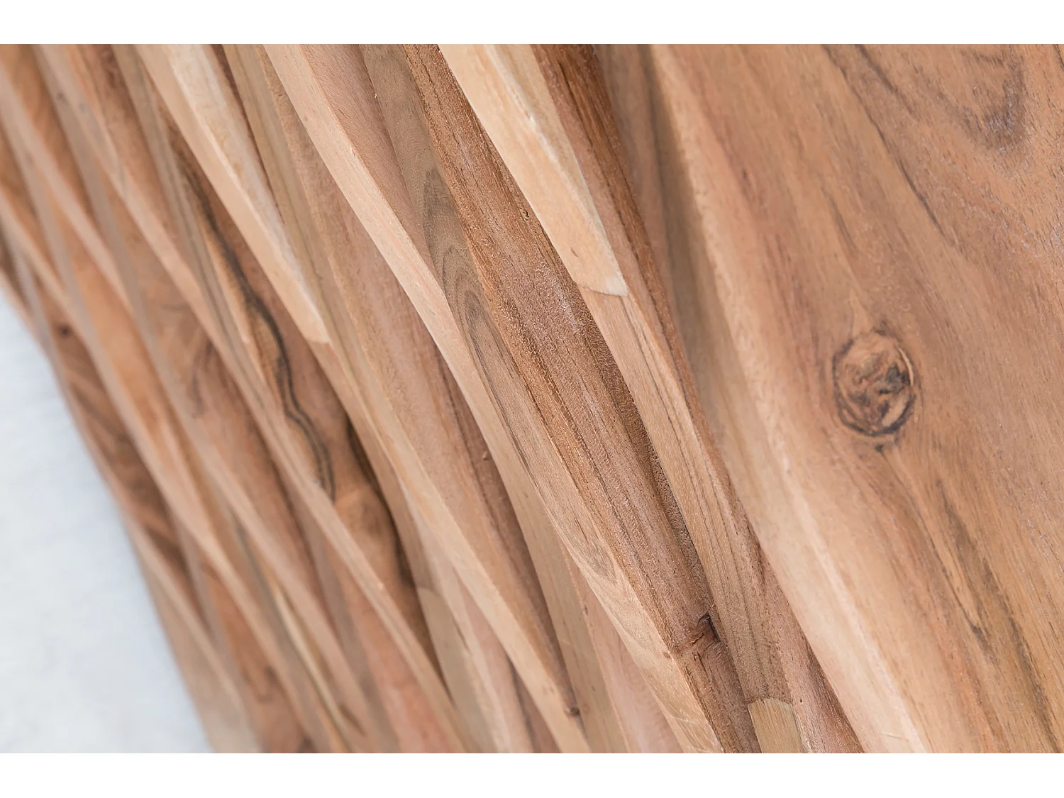 Sideboard Akazie 160 cm Massivholz Anrichte Landhaus Kommode Schrank Baumkante