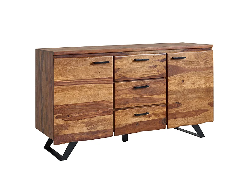 Sideboard  Kommode 145x82x45 cm Holz Massiv Anrichte Modern Schubladen