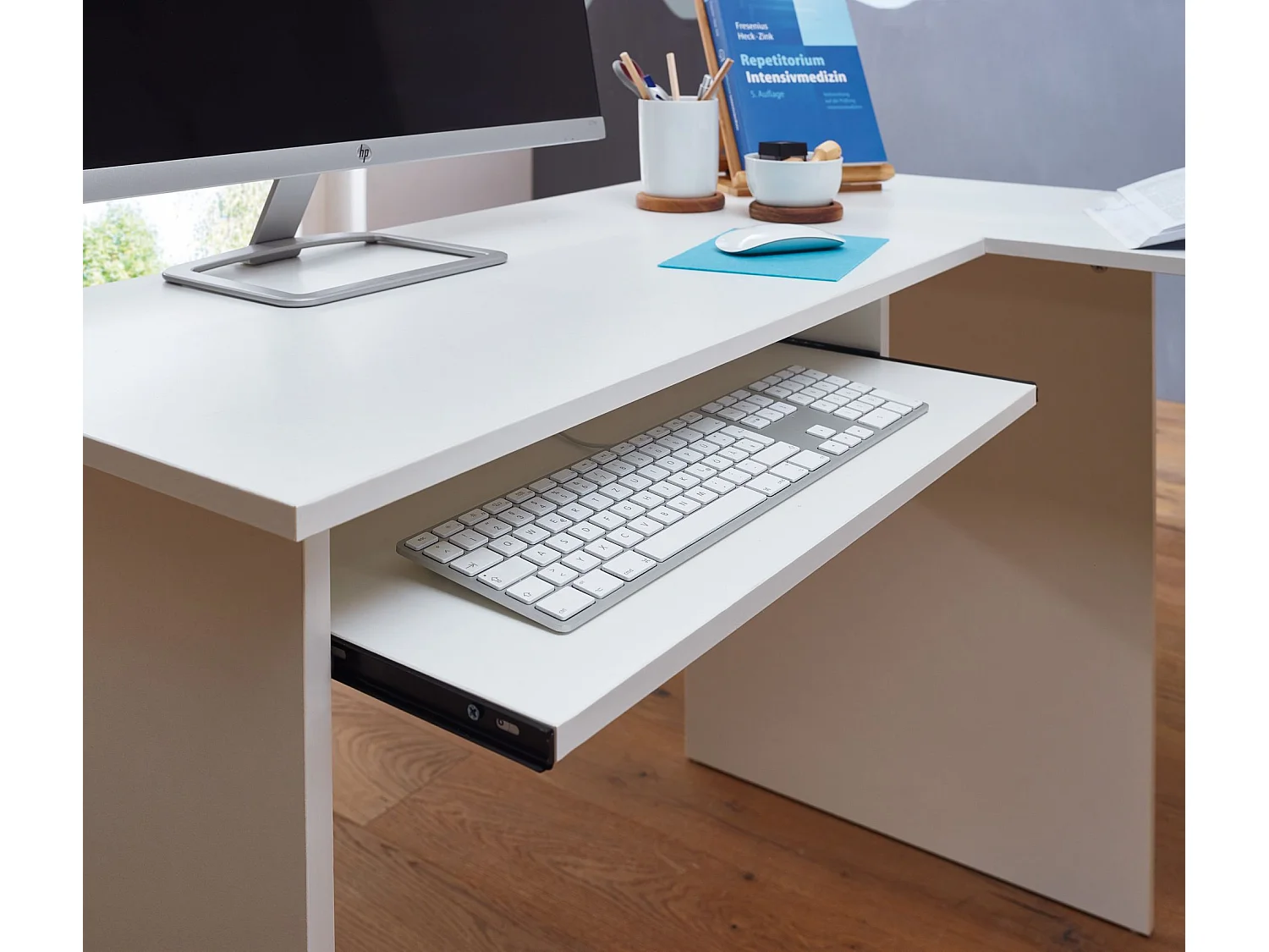 Schreibtischkombination Bürotisch Eckschreibtisch Winkel PC Tisch Büro