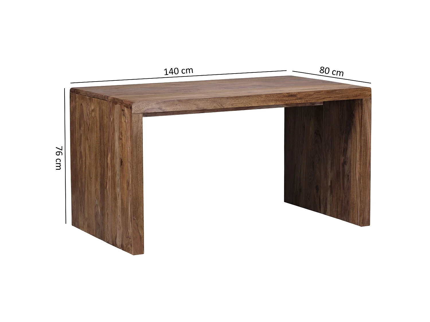 Schreibtisch  Holz Massiv Sheesham Büro Arbeitszimmer Tisch Holztisch