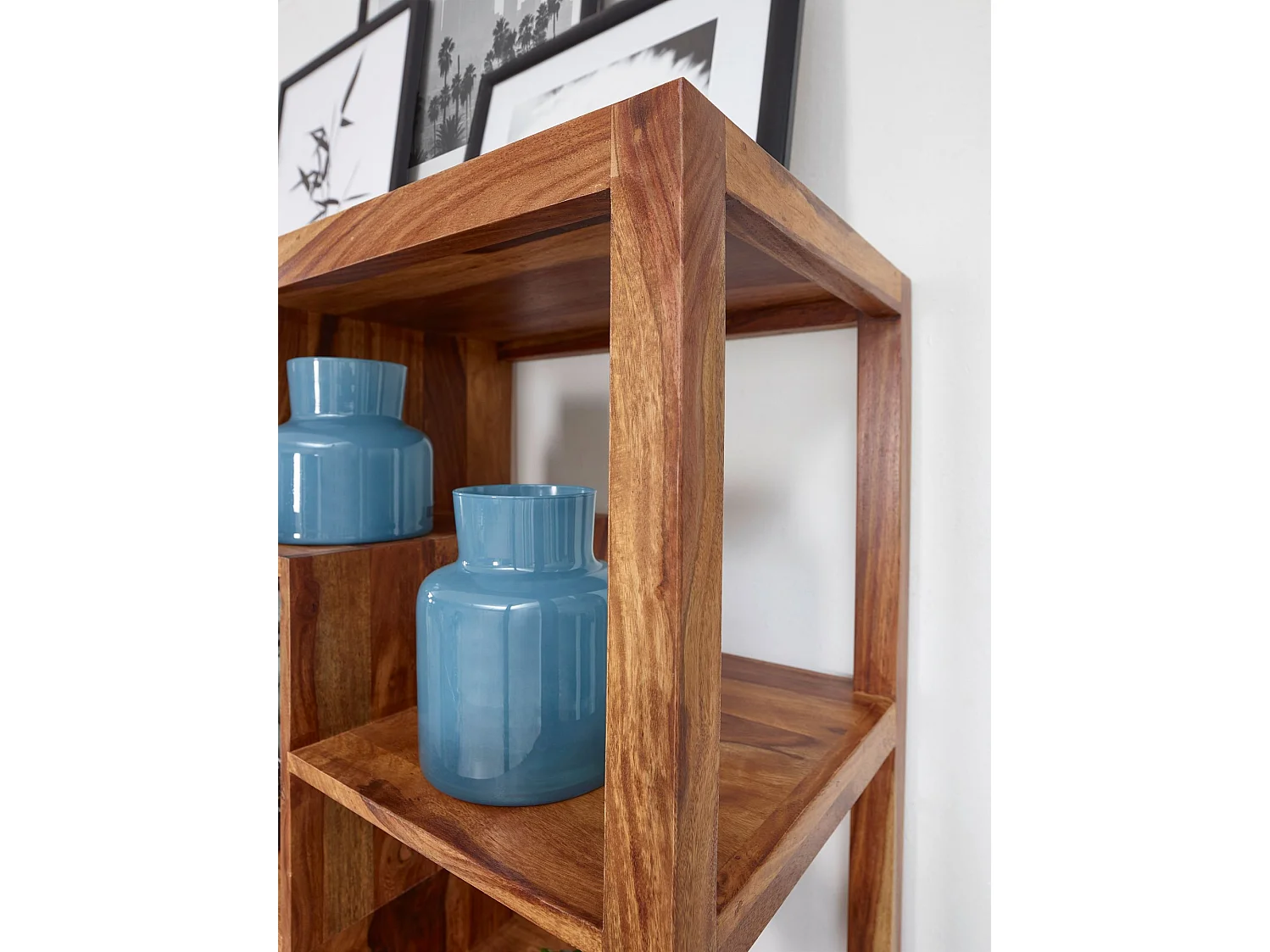 Bücherregal Massiv-Holz 115 x 180cm Wohnzimmer-Regal Landhaus Standregal