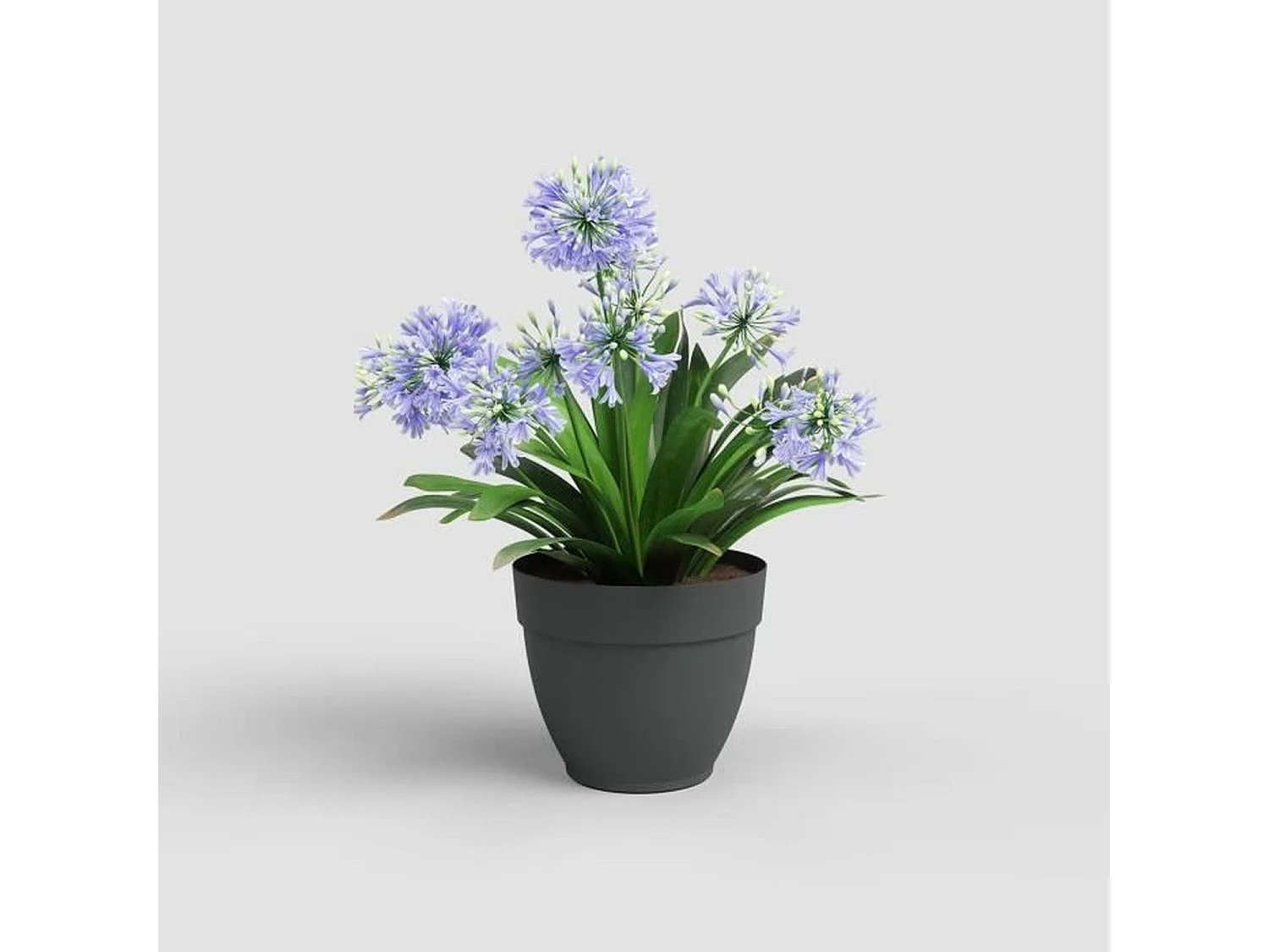 Pot de jardin Capri Campana 35cm anthracite Artevasi - 20L