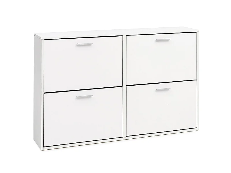 Schuhkipper Schuhschrank Schuhregal Flurschrank 24 Paar Schuhe 4 Klappen