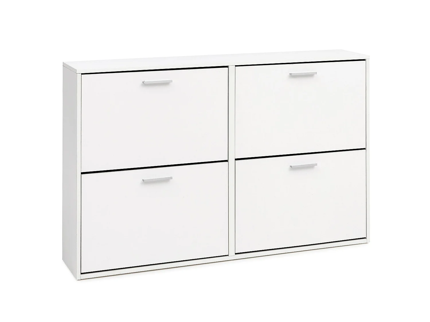 Schuhkipper Schuhschrank Schuhregal Flurschrank 24 Paar Schuhe 4 Klappen