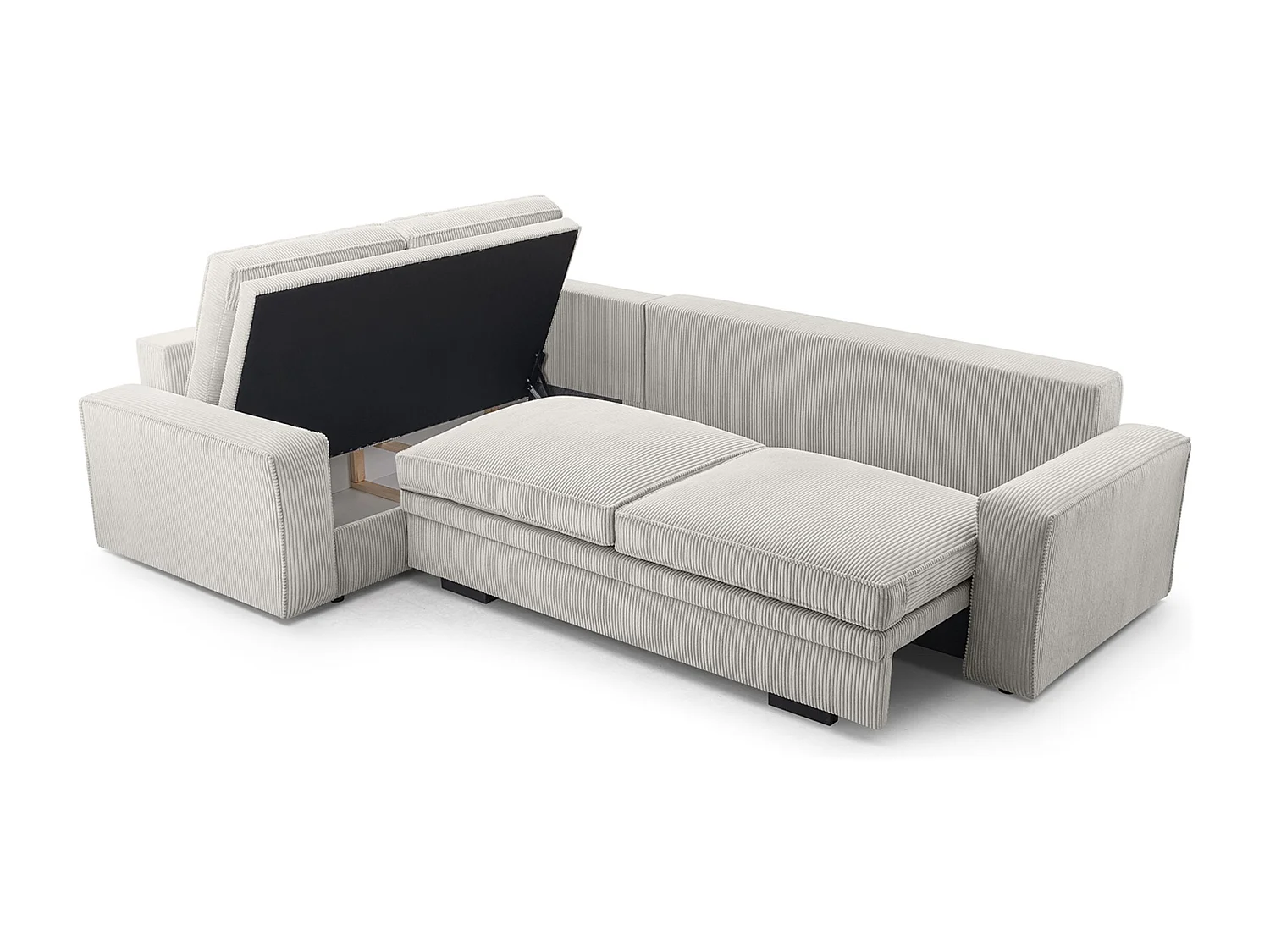 ECKSOFA Eckcouch Panten Hellgrau (Lincoln 83)