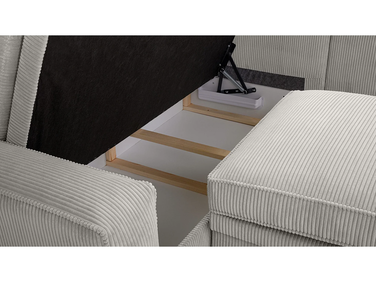 ECKSOFA Eckcouch Panten Hellgrau (Lincoln 83)