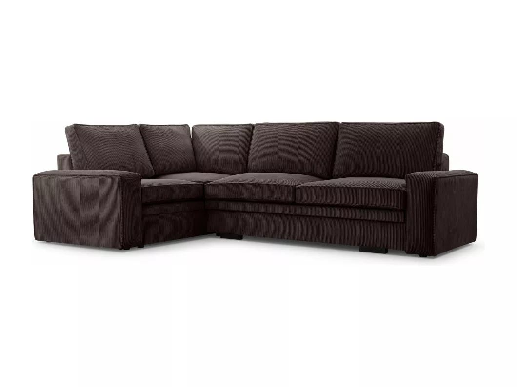 Kauf Unique ECKSOFA Eckcouch Panten Dunkelbraun (Lincoln 29)