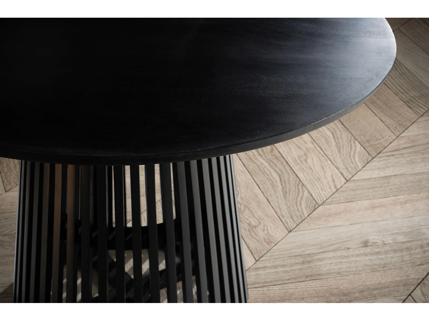 Table de Salle à Manger Cuisine 120 cm Bois Massif Petite Ronde Moderne