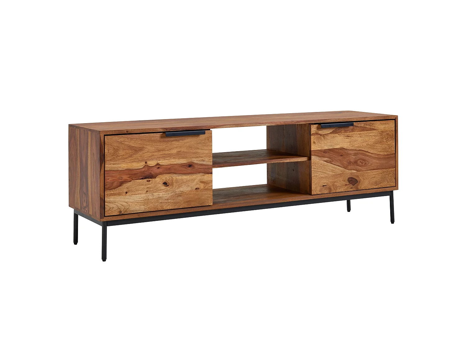 TV Schrank  Lowboard 147x51x38 cm Holz Fernsehkommode Fernsehschrank