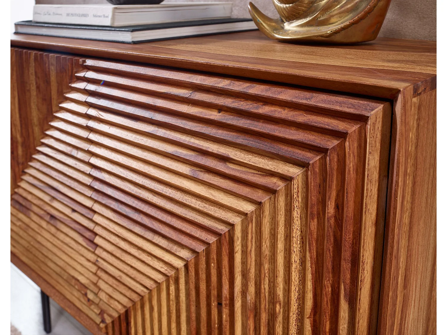 Sideboard  Kommode 100x71x40 cm Holz Massiv Anrichte Modern Standschrank