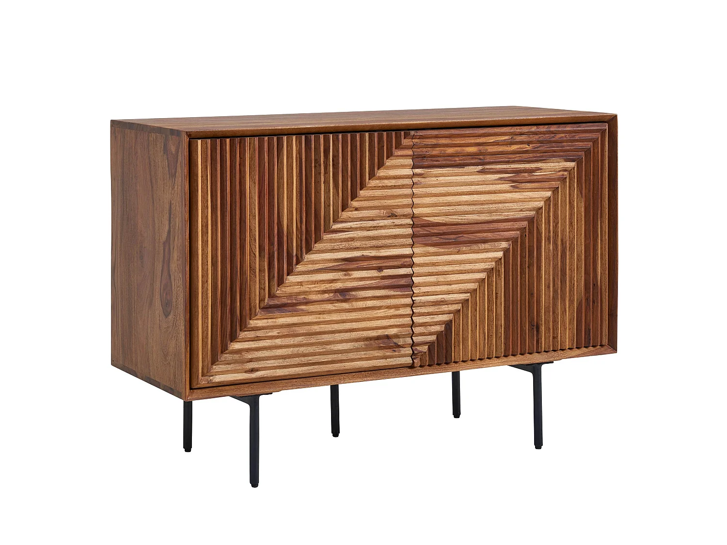Sideboard  Kommode 100x71x40 cm Holz Massiv Anrichte Modern Standschrank