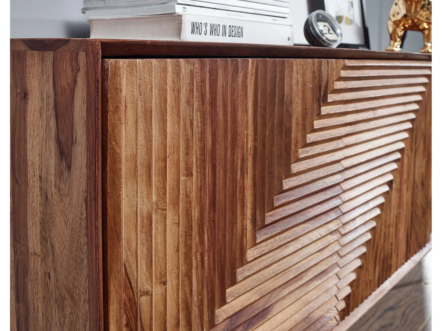 Sideboard  Kommode 148x72x40 cm Holz Massiv Anrichte Modern Standschrank