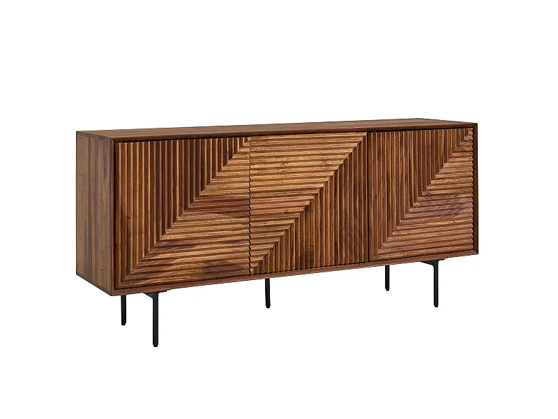 Sideboard  Kommode 148x72x40 cm Holz Massiv Anrichte Modern Standschrank