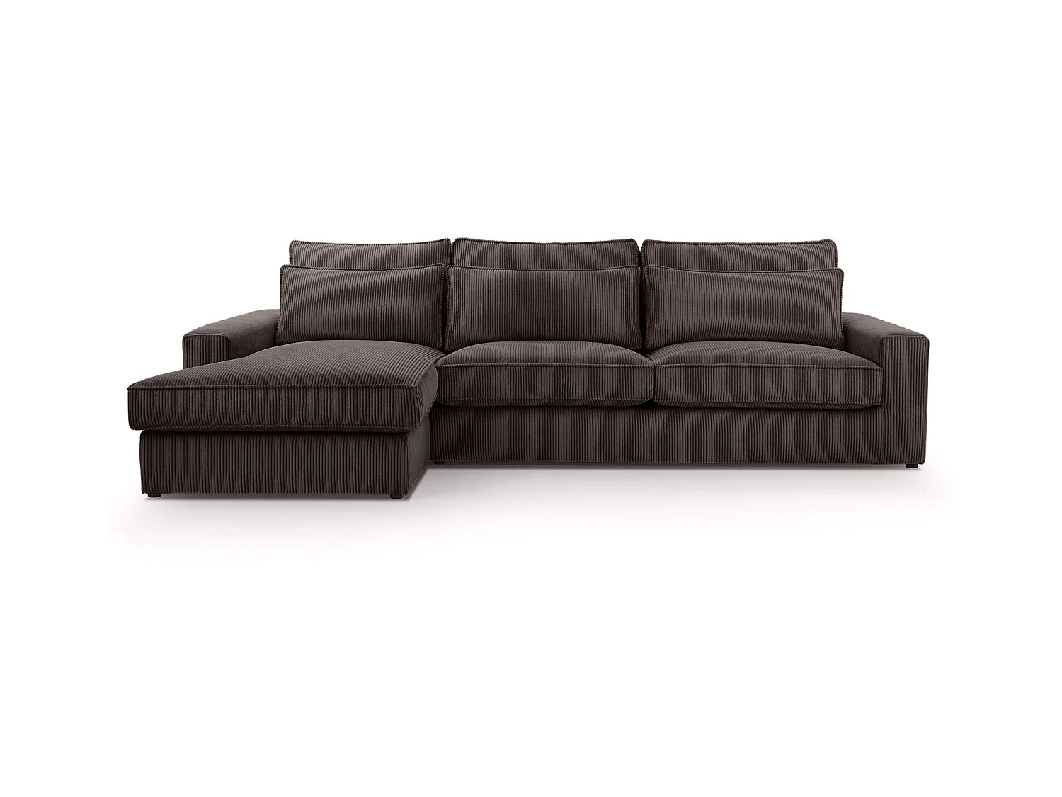 ECKSOFA Eckcouch Burla Dunkelbraun (Lincoln 29)