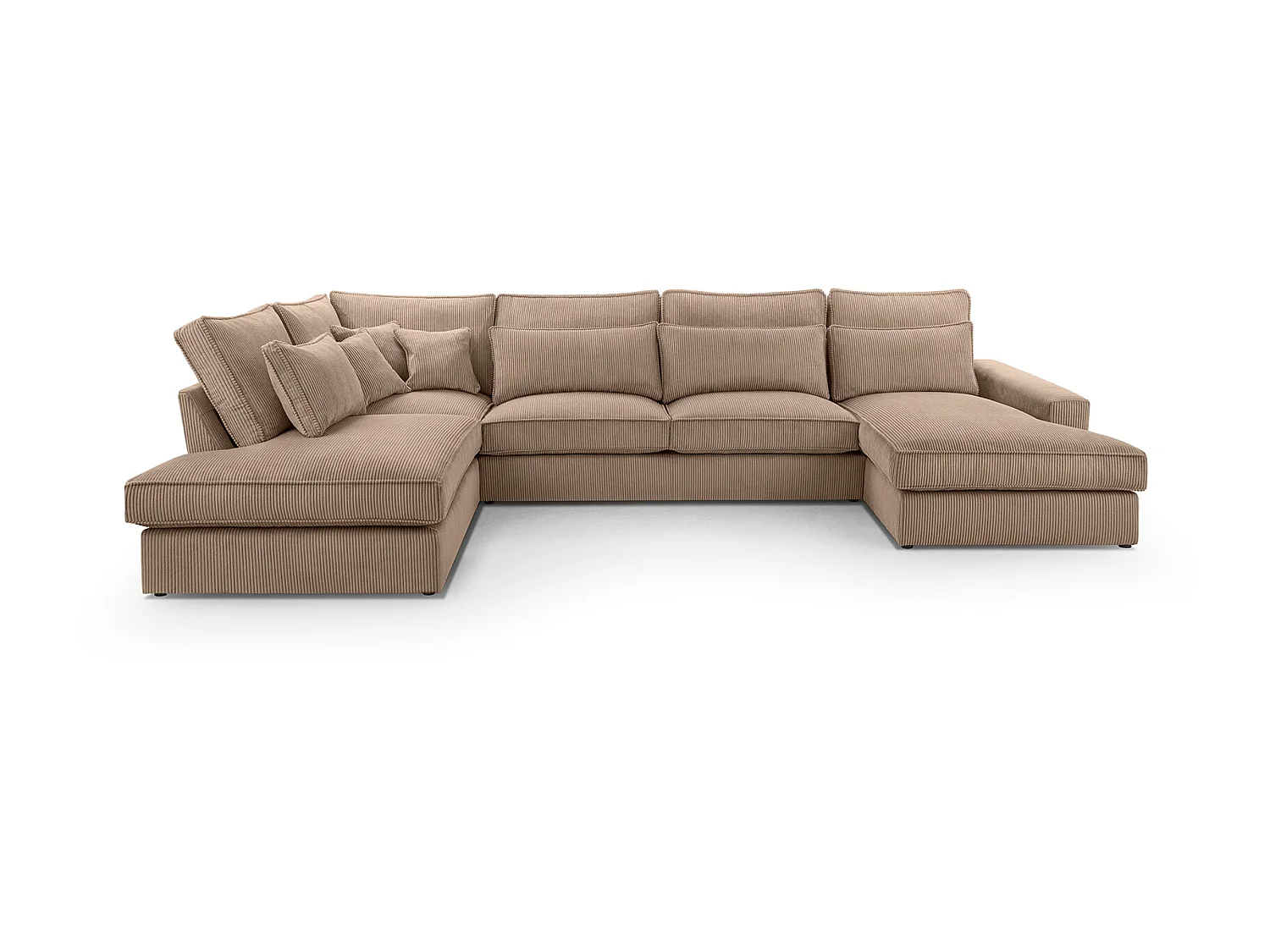 ECKSOFA Eckcouch Burla U Braun (Lincoln 17)