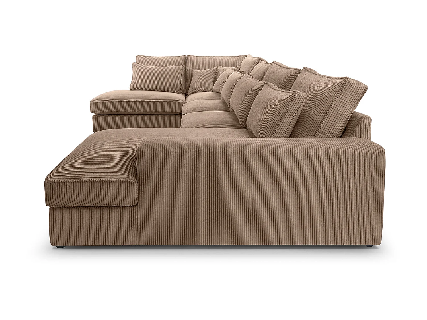 ECKSOFA Eckcouch Burla U Braun (Lincoln 17)