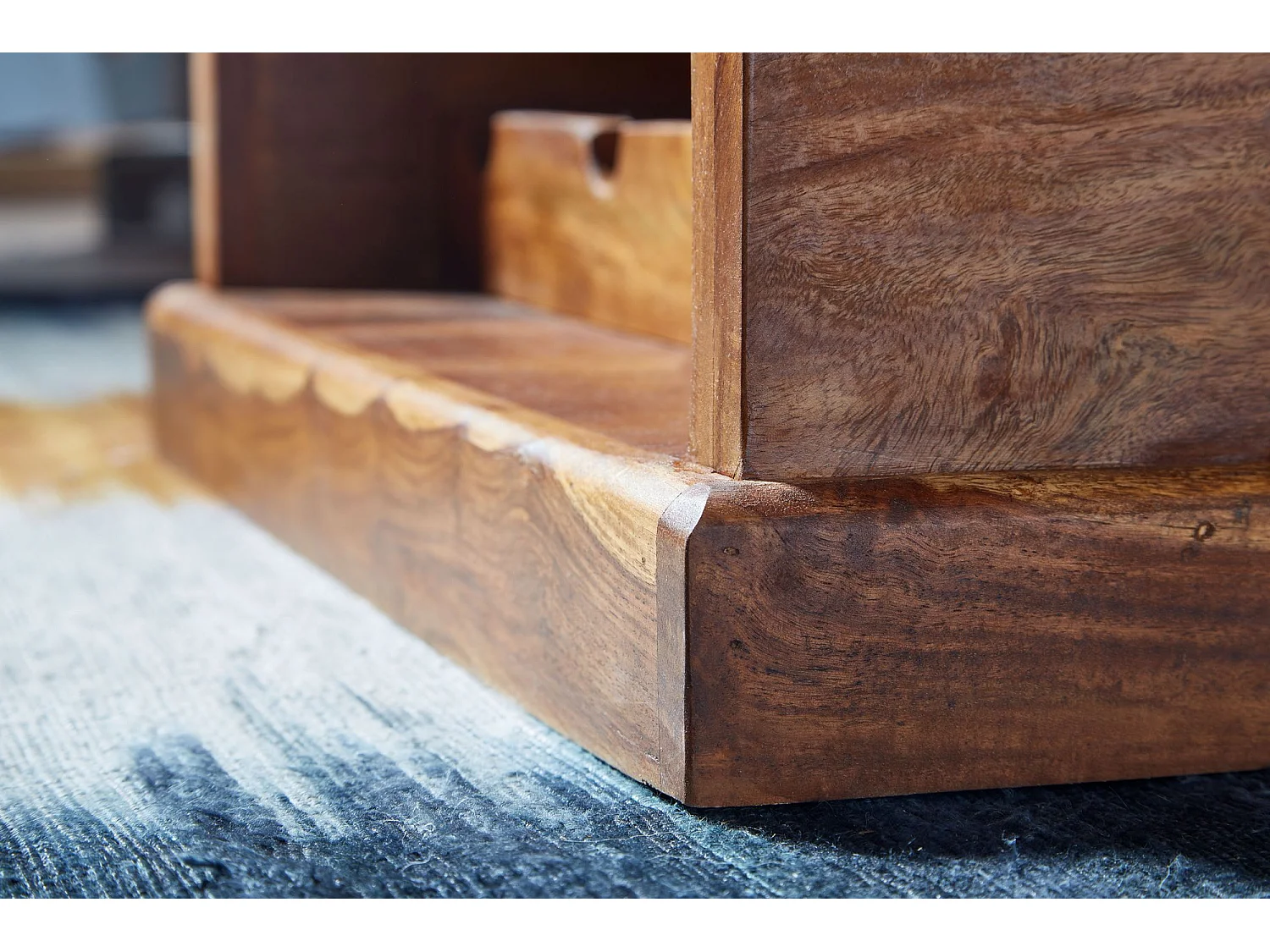 Table Basse de Salon 100 cm Table Coffre avec Porte-Bouteilles Moderne