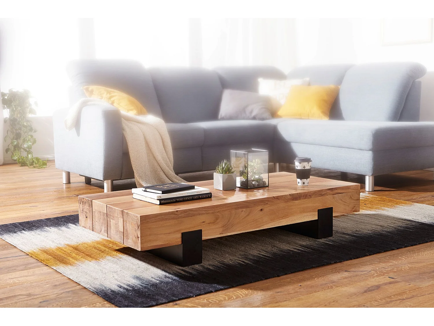 Couchtisch Wohnzimmertisch Holz Massiv Sofatisch Wohnzimmer Tisch