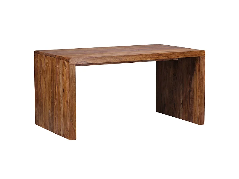Design Natur Sheesham Massivholz Büro Schreibtisch 160 x 80 x 76 cm Neu