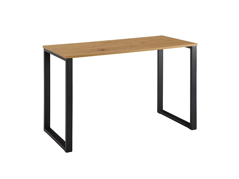 Schreibtisch  Bürotisch Eiche Schwarz 120x60x76 cm Computertisch Tisch