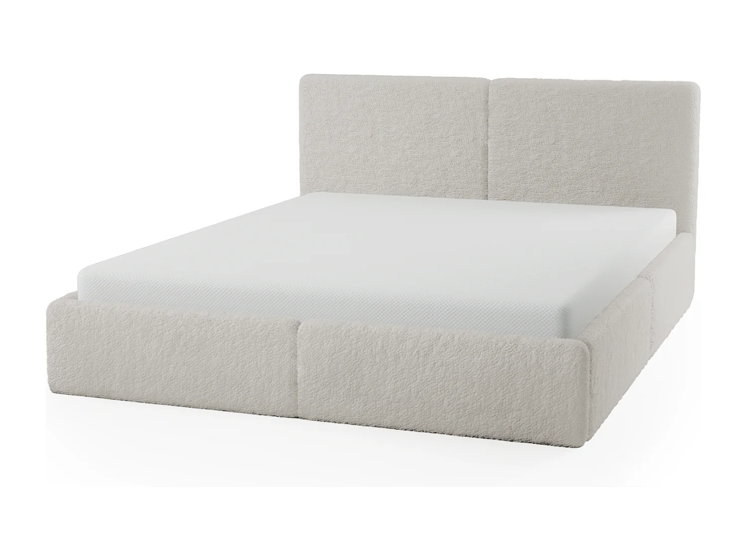 POLSTERBETT mit Bettkasten Sarria Slim Creme (Anthology 01) 120x200 cm