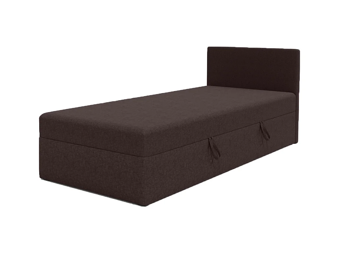 LIT BOX avec coffre de rangement Menorca mini basic 100x200 cm, brun