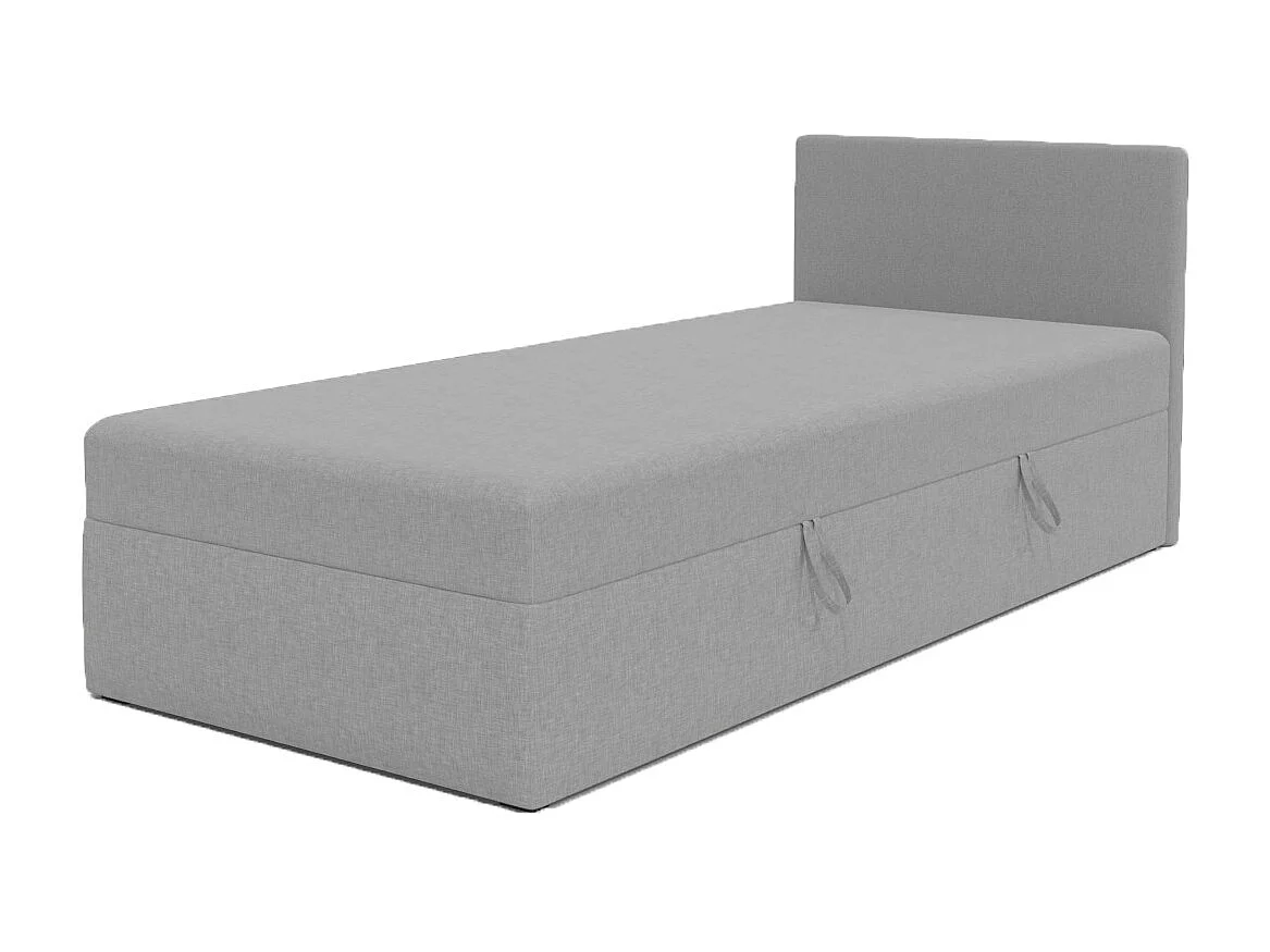 LIT BOX avec coffre de rangement Menorca mini basic 90x200 cm, gris clair