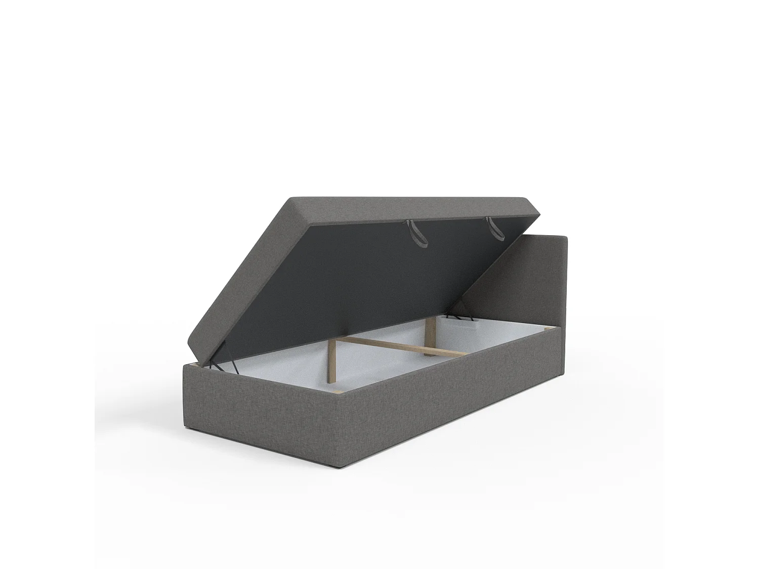 BOX BETT mit Bettkästen Menorca mini basic 90x200 cm, Grau