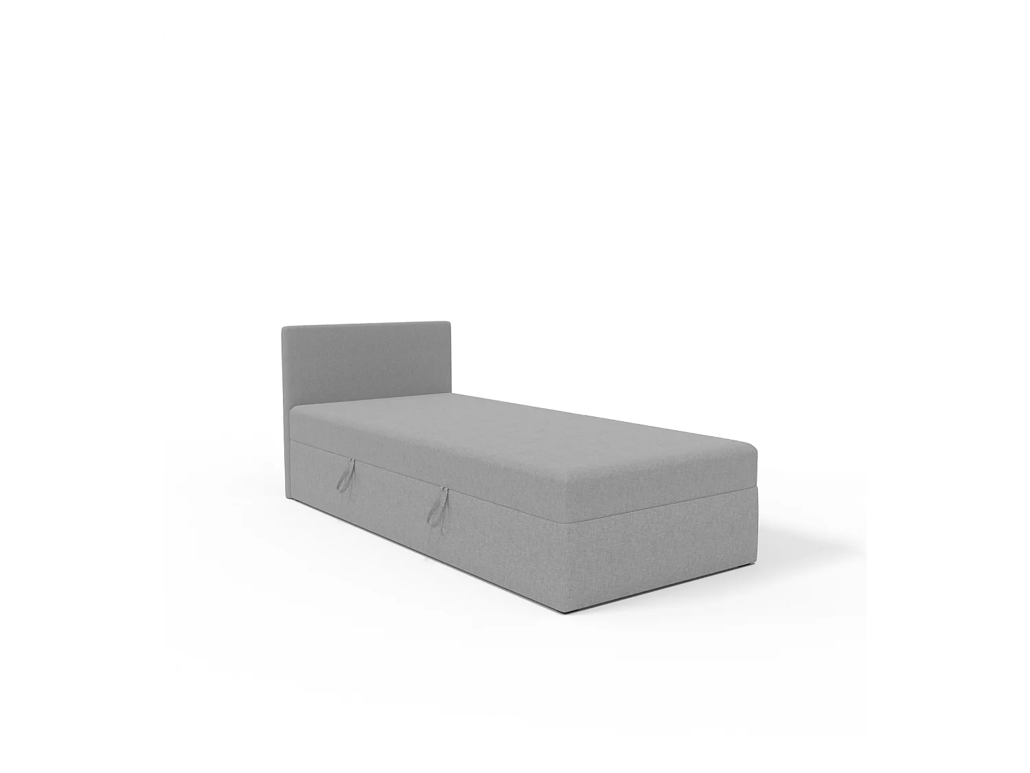 BOX BETT mit Bettkästen Menorca mini basic 90x200 cm, Hellgrau