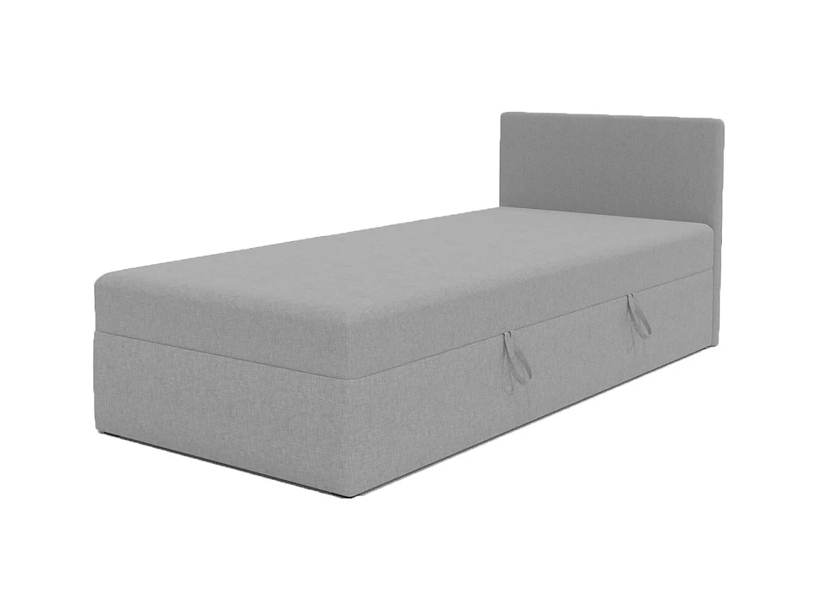 BOX BETT mit Bettkästen Menorca mini basic 80x200 cm, Hellgrau