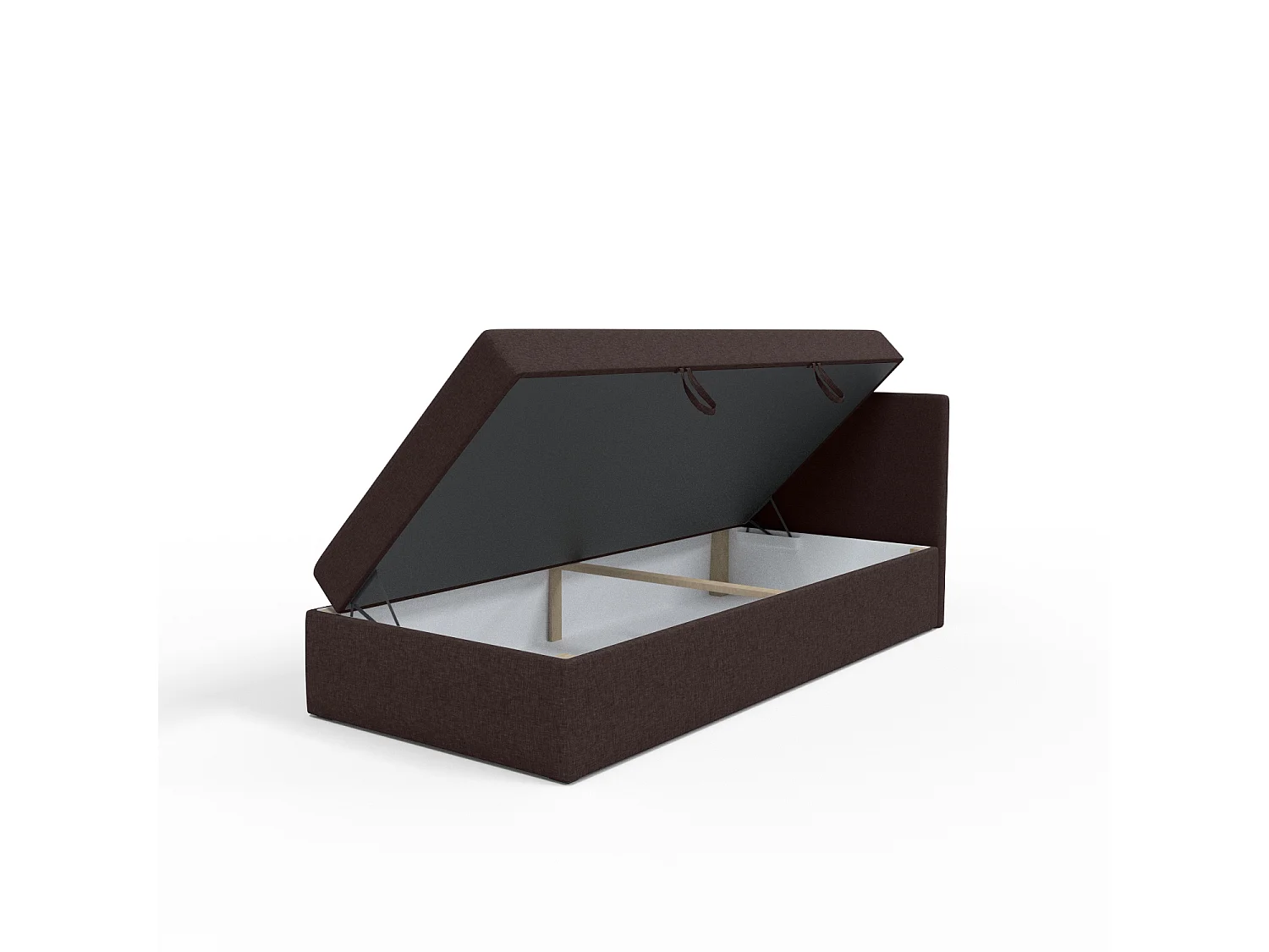 BOX BETT mit Bettkästen Menorca mini basic 90x200 cm, Braun