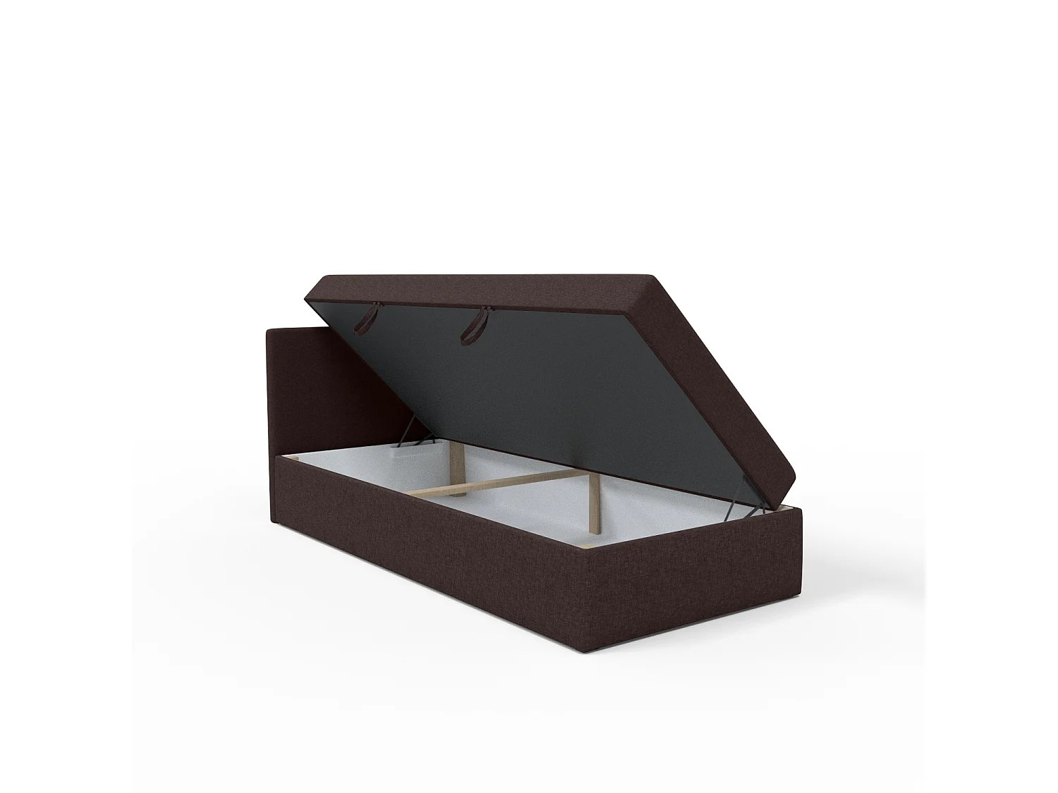 BOX BETT mit Bettkästen Menorca mini basic 100x200 cm, Braun