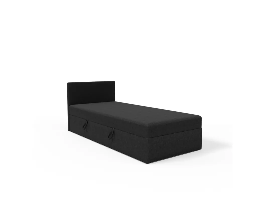 Kauf Unique Boxspringbett mit Bettkästen 100x200 cm, Schwarz