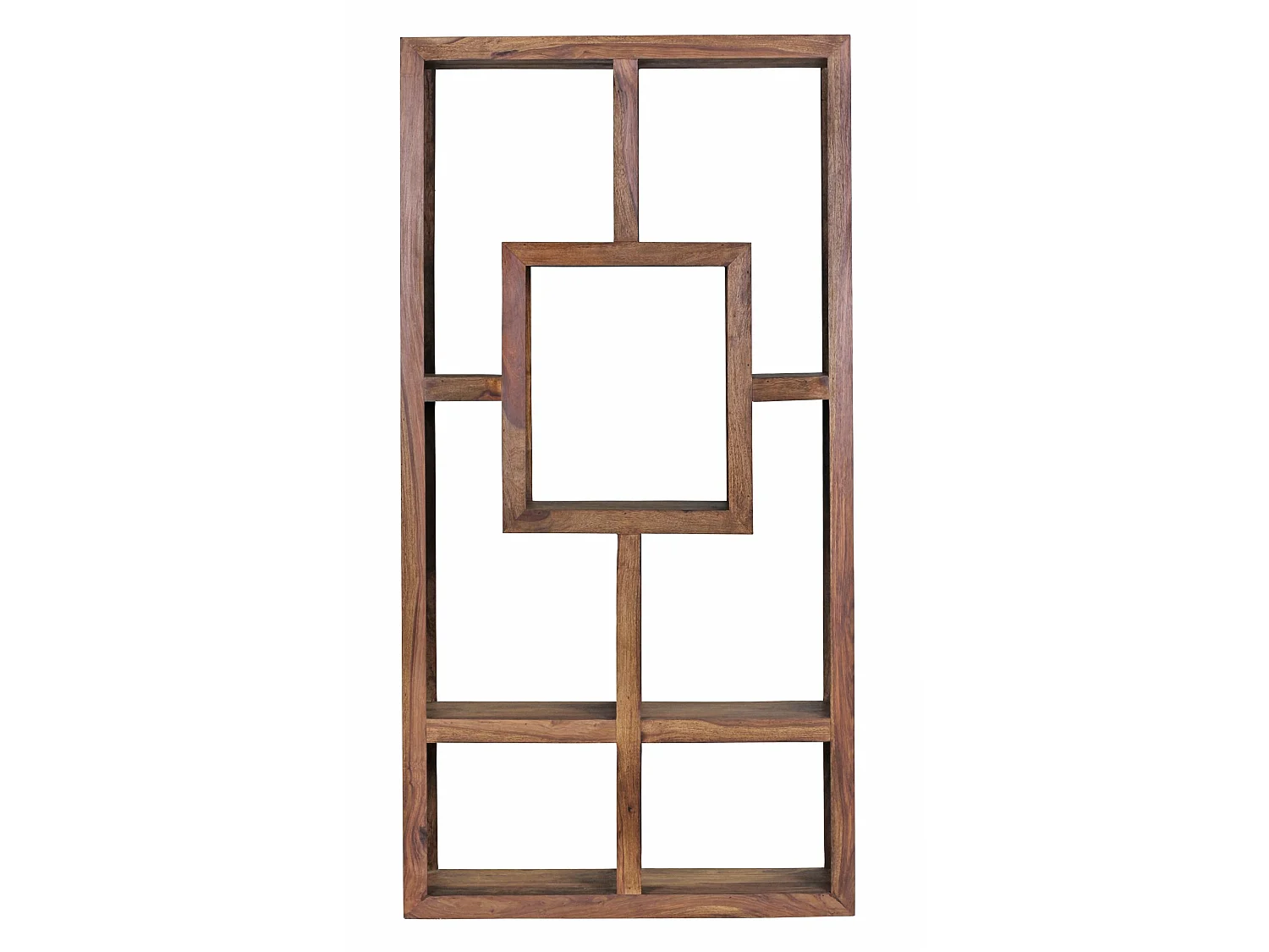 Bibliothèque 90x180 cm Bois Massif Étagère Ouverte XXL Indépendante