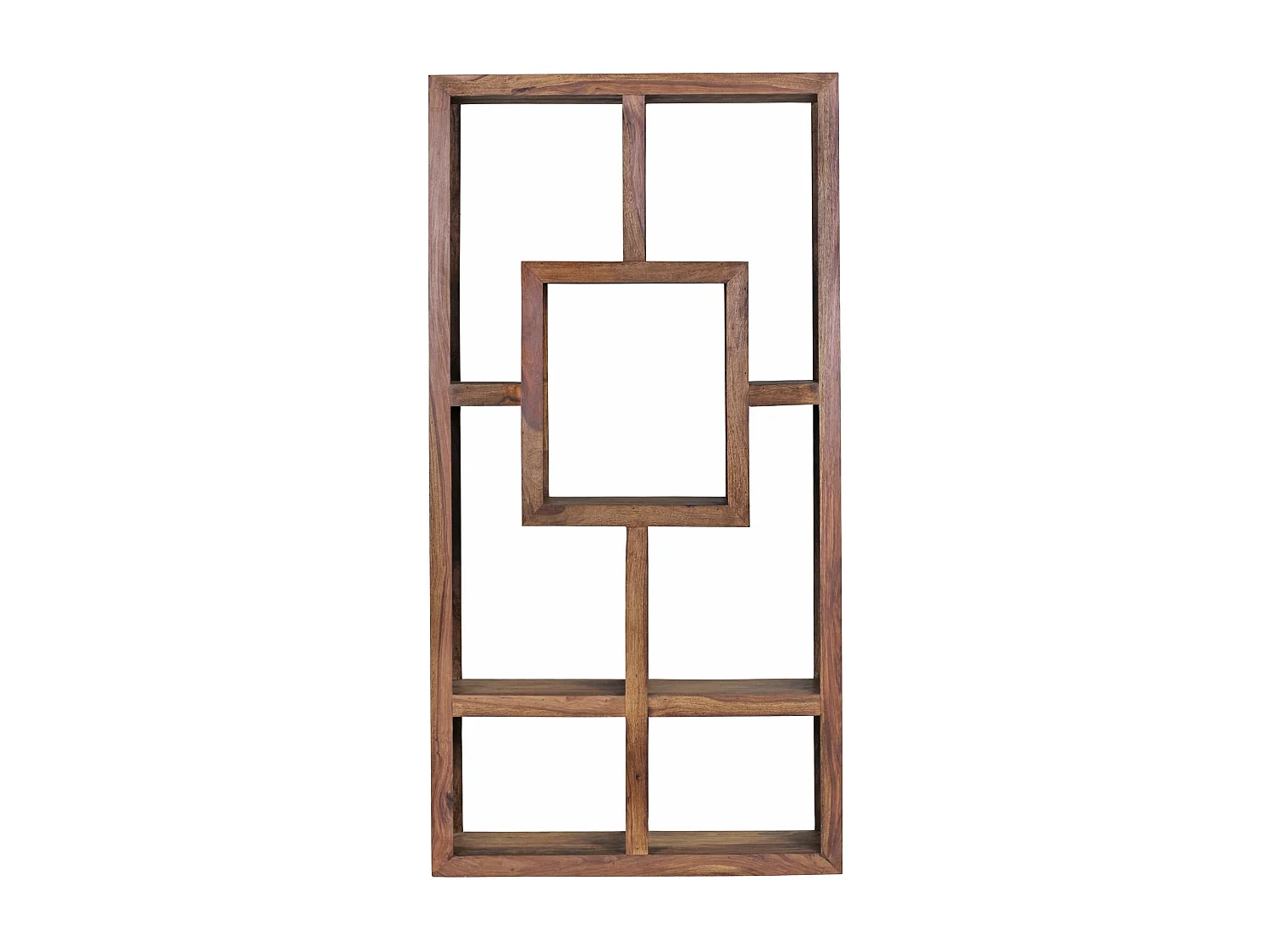 Design Bücherregal Massiv Sheesham 180cm Massivholz Raumteiler Regal