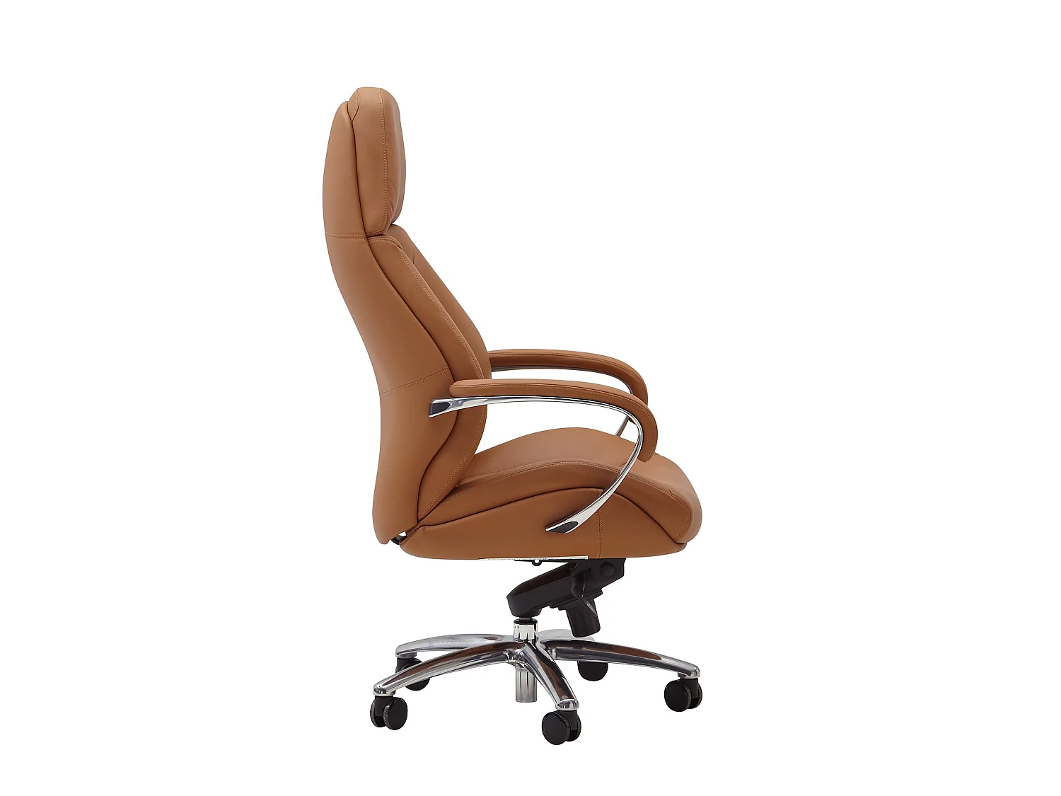 Bürostuhl Chefsessel Echtleder Caramel Ergonomisch XXL Drehstuhl 120 kg