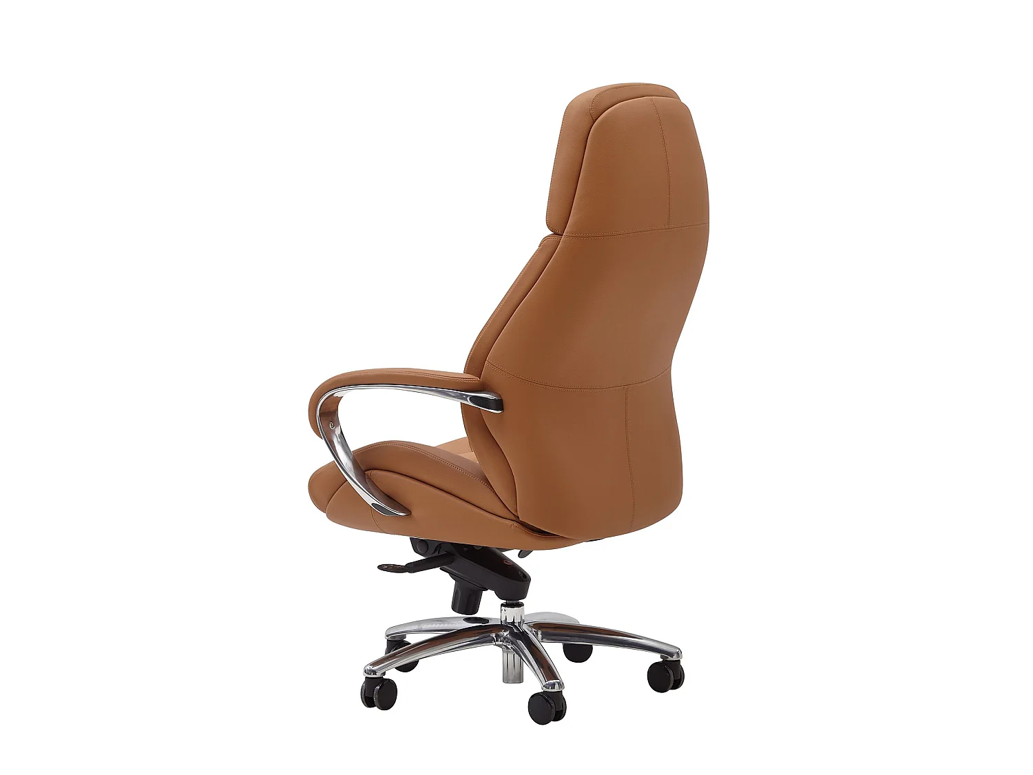 Bürostuhl Chefsessel Echtleder Caramel Ergonomisch XXL Drehstuhl 120 kg