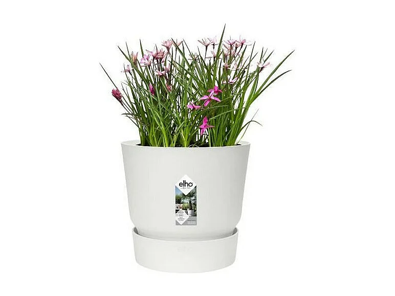 Runder Blumentopf Greenville 25 Weiß Außen Ø 24,48 x H 23,31 cm