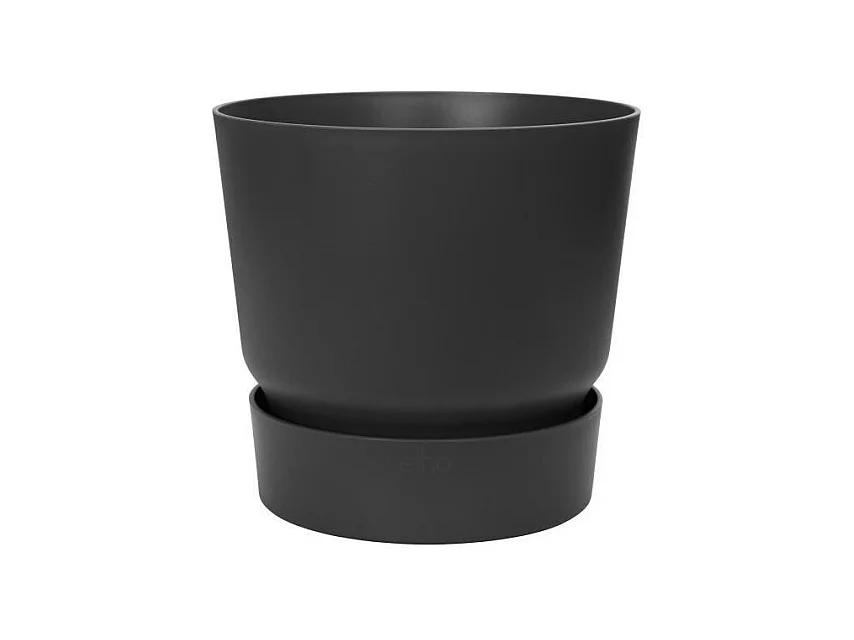 Ronde bloempot Greenville 25 - Buiten - Zwart - Ø 24,48 x H 23,31 cm