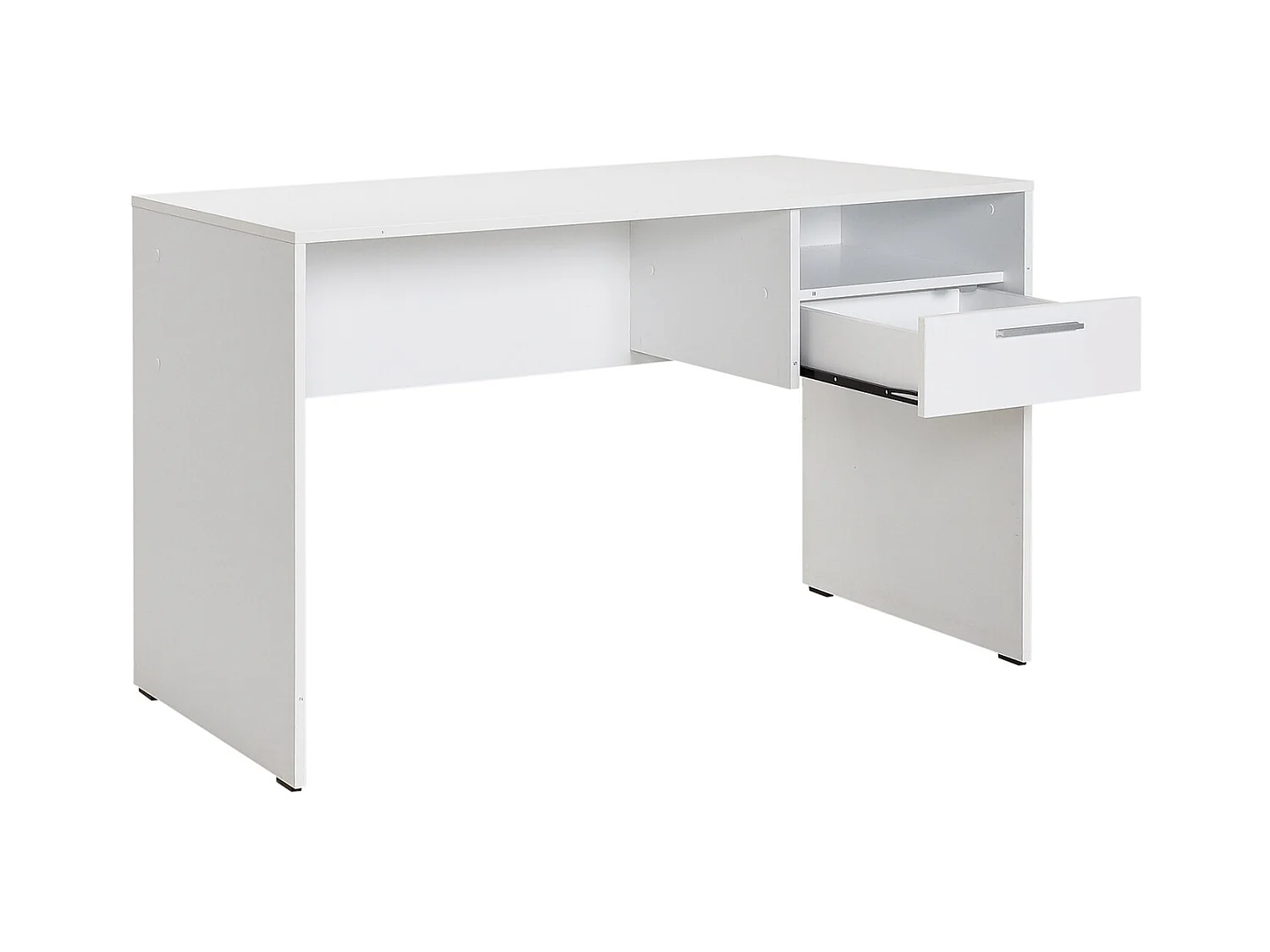 Meuble du bureau, table de bureau en bois coloris blanc - longueur 120 x profondeur 60 cm