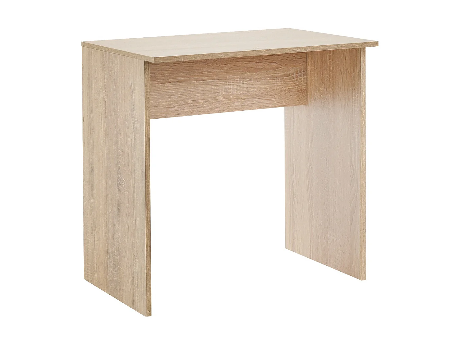 Meuble du bureau, table de bureau en bois coloris chêne cambrian - L. 72 x P. 52 cm