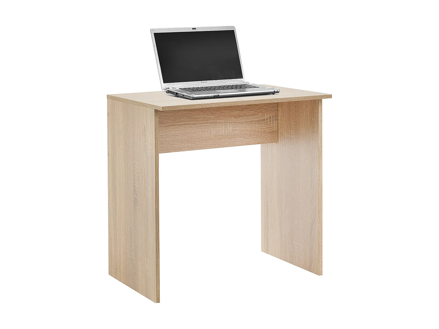 Meuble du bureau, table de bureau en bois coloris chêne cambrian - L. 72 x P. 52 cm