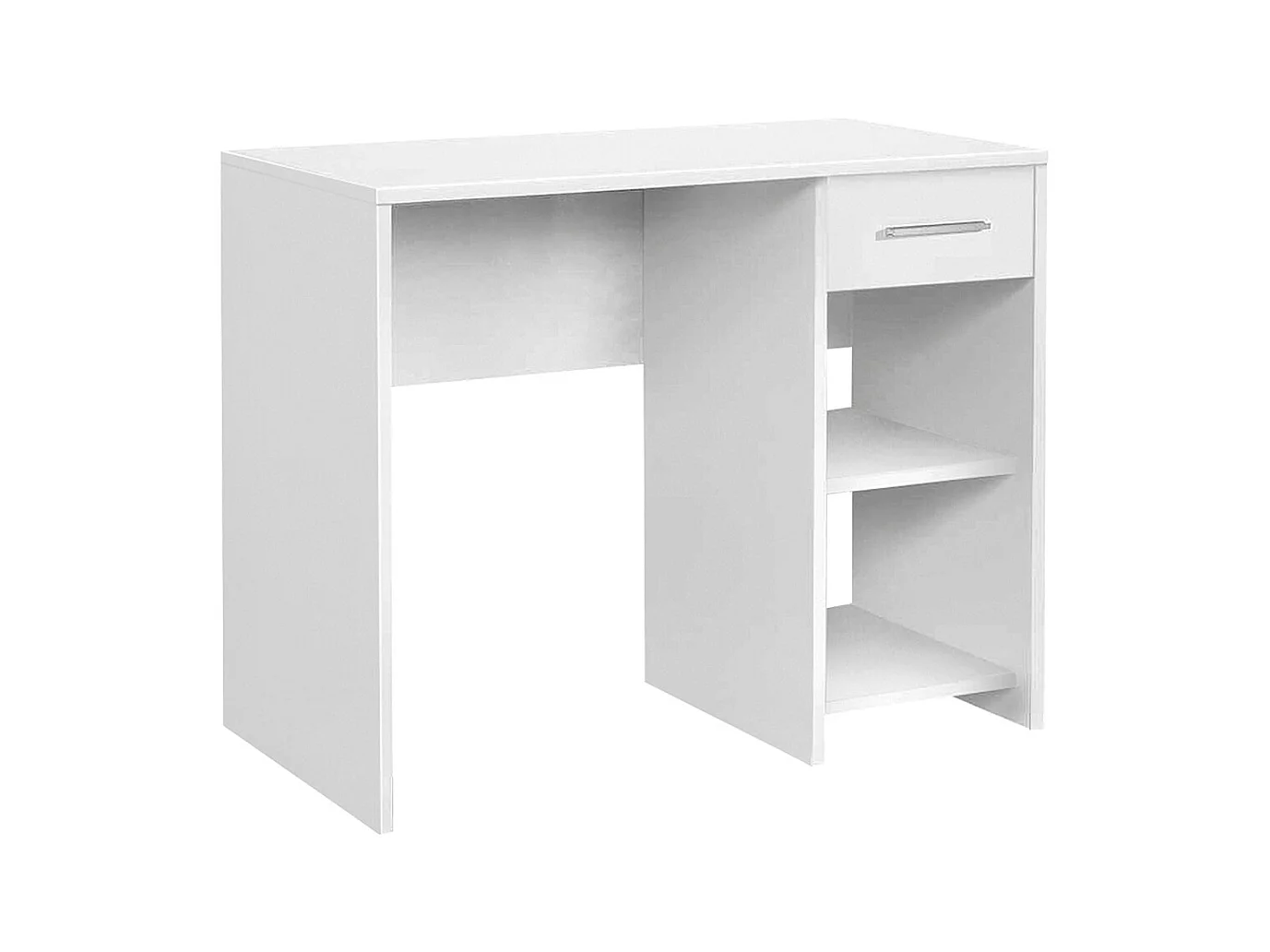 Table de bureau, meuble du bureau coloris blanc - longueur 90 x profondeur 52 cm