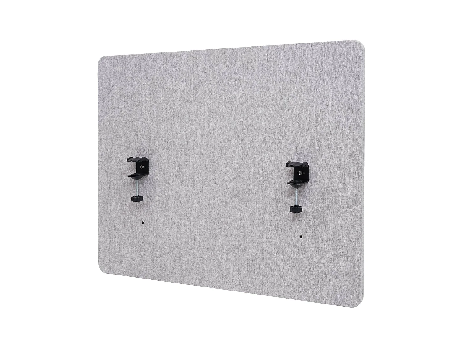 Paroi de séparation acoustique HWC-G75, cloison pour bureaux, Protection visuelle,panneau,tissu - 75x60cm,gris