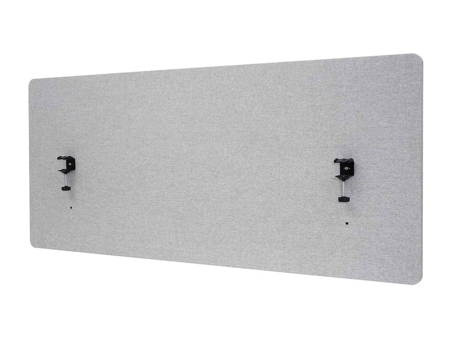 Paroi de séparation acoustique HWC-G75, Protection visuelle pour bureau, panneau, tissu - 140x60cm, gris