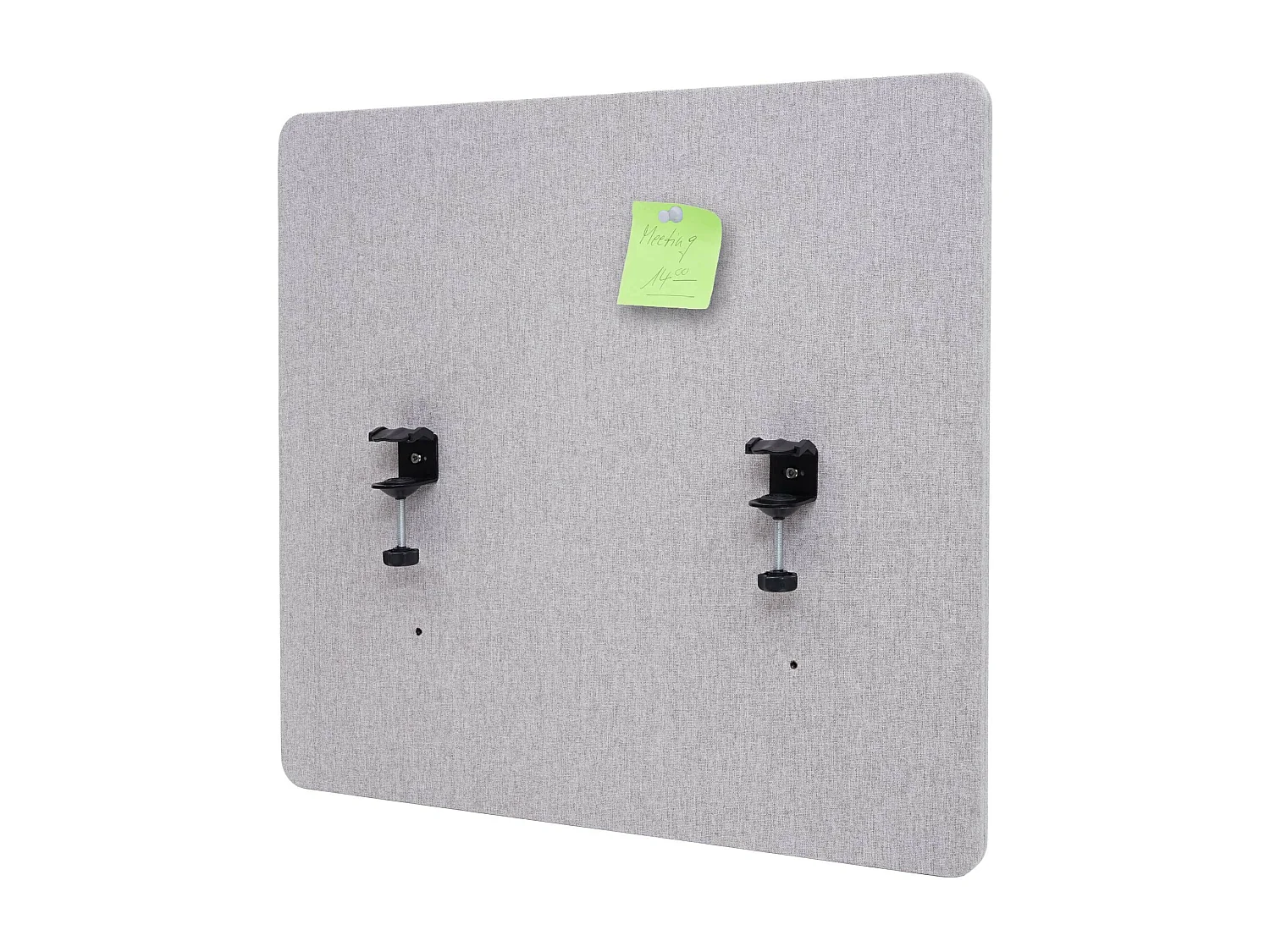 Paroi de séparation acoustique HWC-G75, Protection visuelle pour bureau, panneau, tissu - 65x60cm, gris