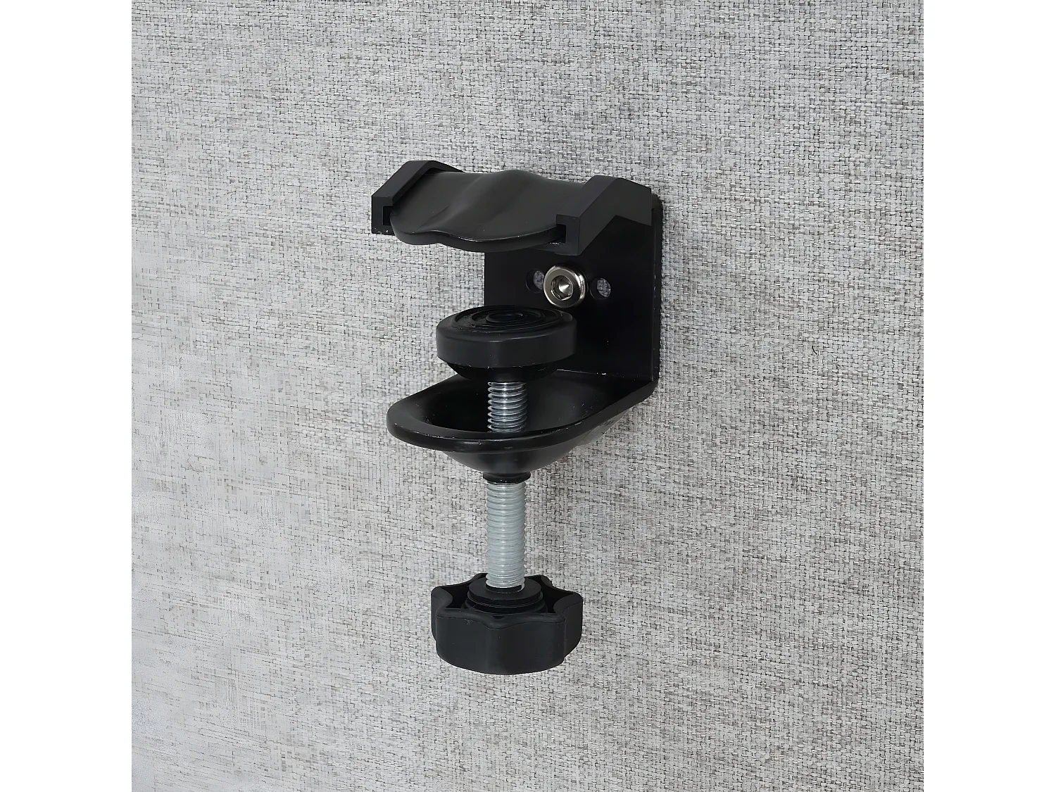 Paroi de séparation acoustique HWC-G75, Protection visuelle pour bureau, panneau, tissu - 65x60cm, gris