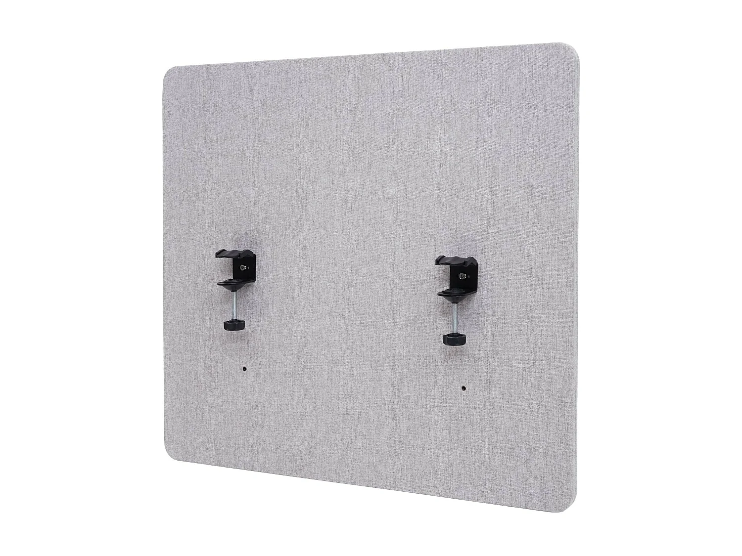 Paroi de séparation acoustique HWC-G75, Protection visuelle pour bureau, panneau, tissu - 65x60cm, gris