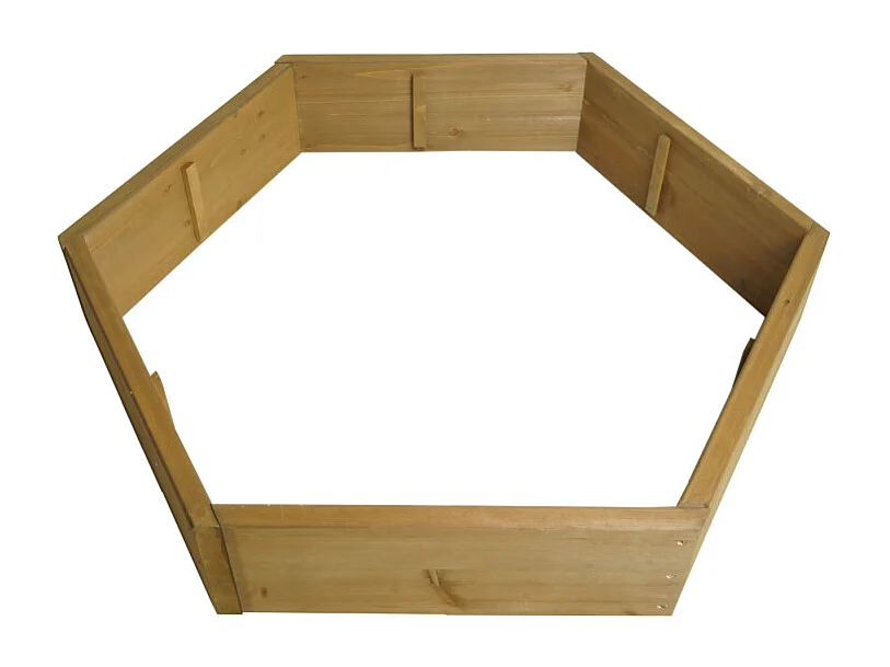 Jardinière HWC-L70 - pot de fleurs parterre de fleurs 7 compartiments - rectangulaire 100x87cm Outdoor sapin bois certifié MVG