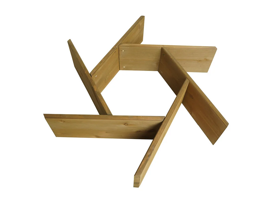 Jardinière HWC-L70 - pot de fleurs parterre de fleurs 7 compartiments - rectangulaire 100x87cm Outdoor sapin bois certifié MVG